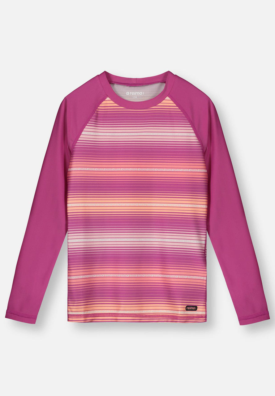 Kids SunProof Sukeltaja Long Sleeve Rash Guard Swim Shirt - UPF 50+ | Reima #color_magenta-purple