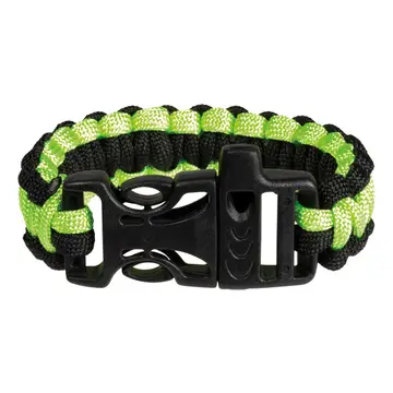 Outdoor Discovery Survival Bracelet with Whistle