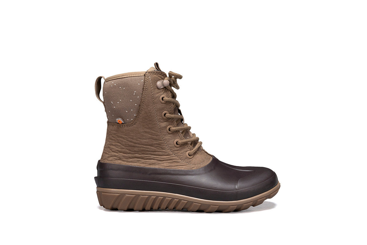 Women’s Classic Casual Boots – Tall Leather, Waterproof, Insulated | Bogs #color_tan