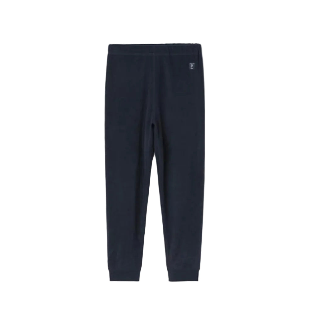 Kids Performance Fleece Eco Long Johns | Polarn O. Pyret | #color_dark-sapphire