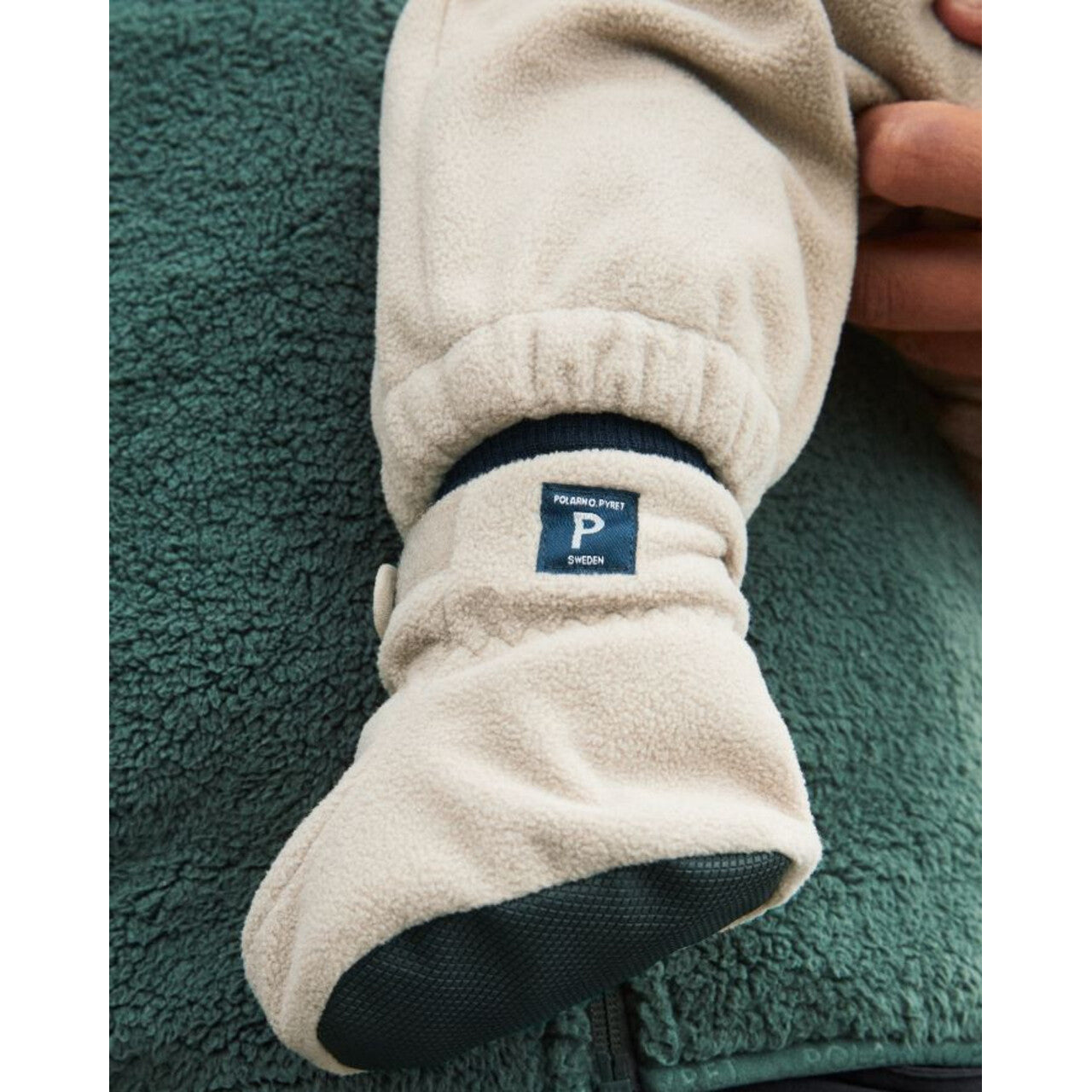 Kids Windproof Fleece Eco Booties - 2 | Polarn O. Pyret |