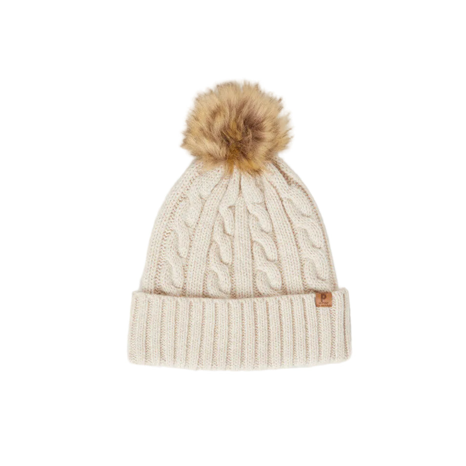 Kids Cable Knit Wool Blend Hat | Polarn O. Pyret |