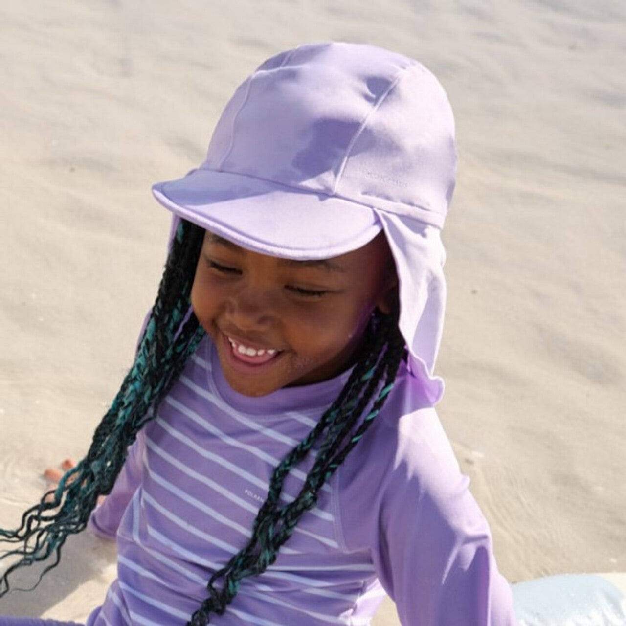 Kids UV Eco Flap Hat with Neck Protection- UV 50+| Polarn O. Pyret