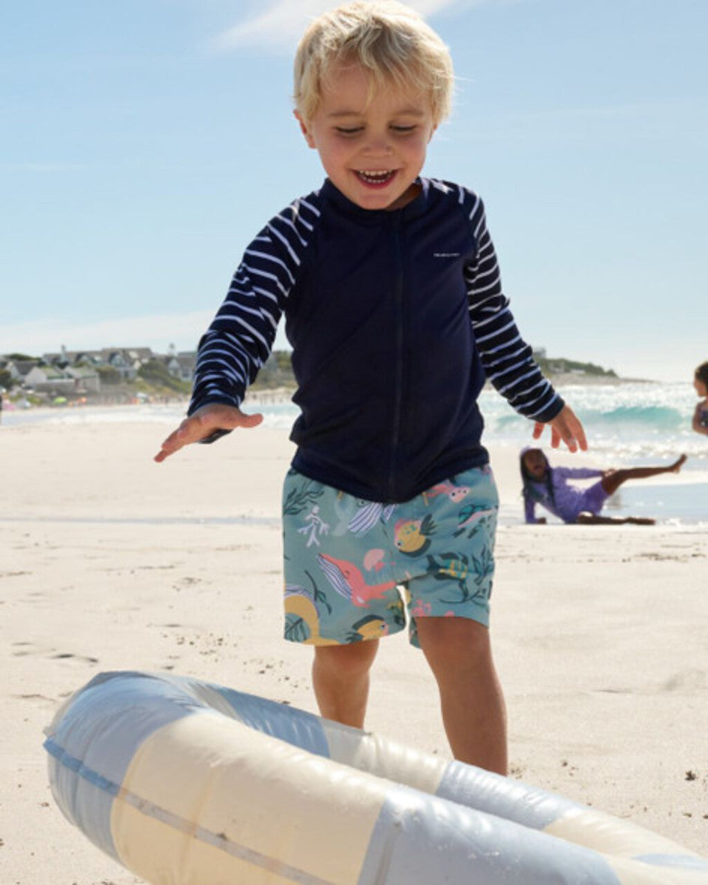 Kids UV Eco Zip Top Rash Guard | Polarn O. Pyret