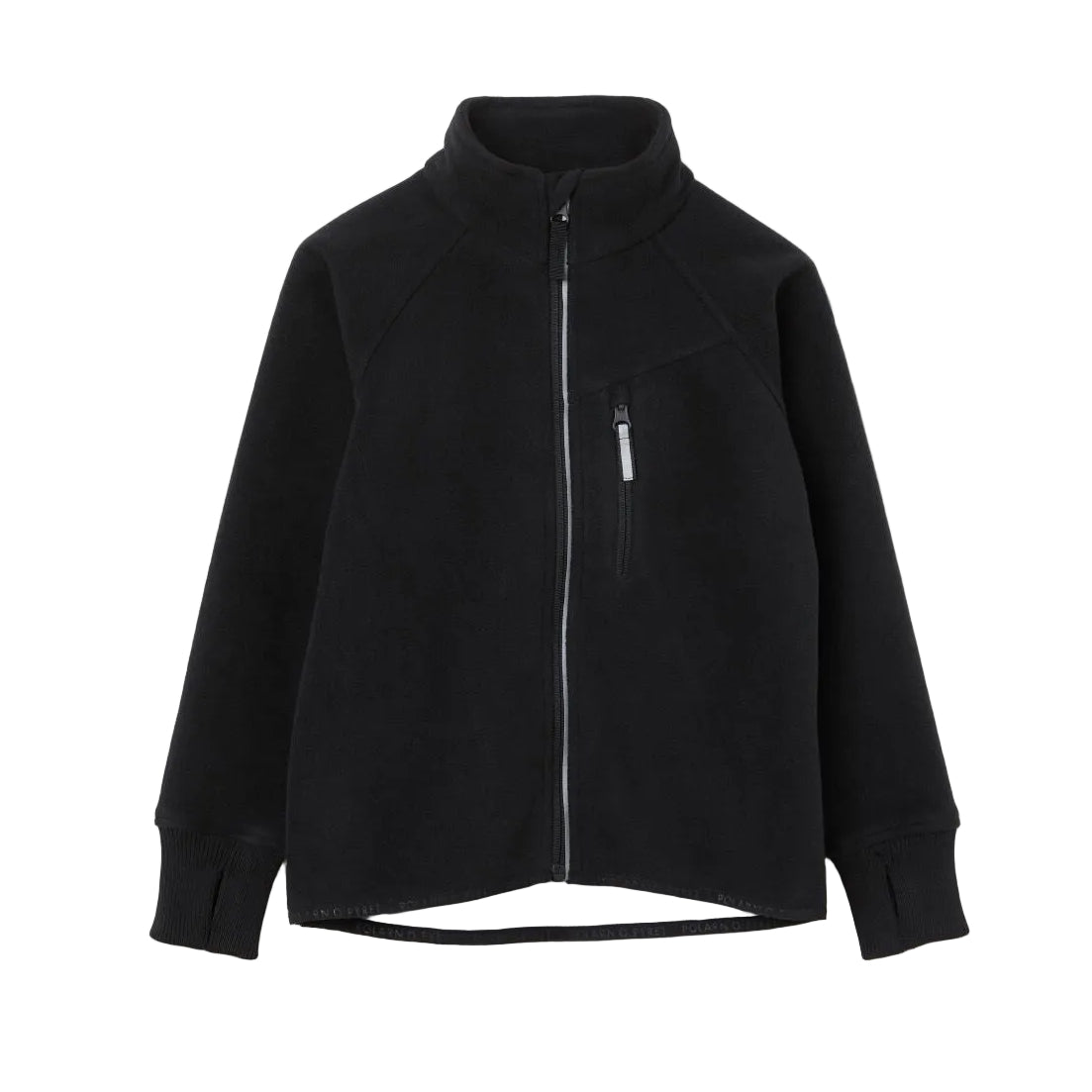 Kids Eco Wind Fleece Jacket | Polarn O. Pyret | #color_black