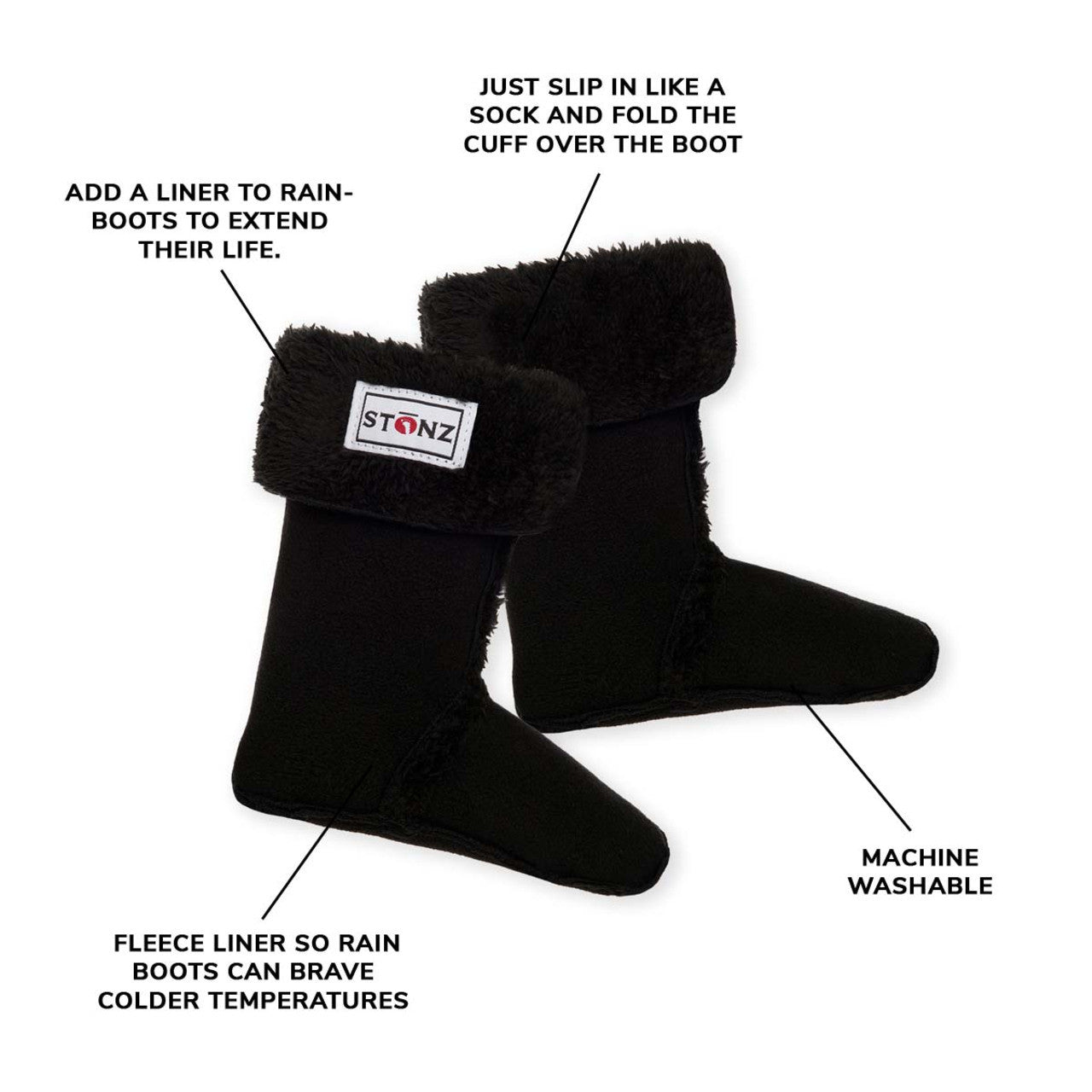 Fleece Rain Boot Liner-24278