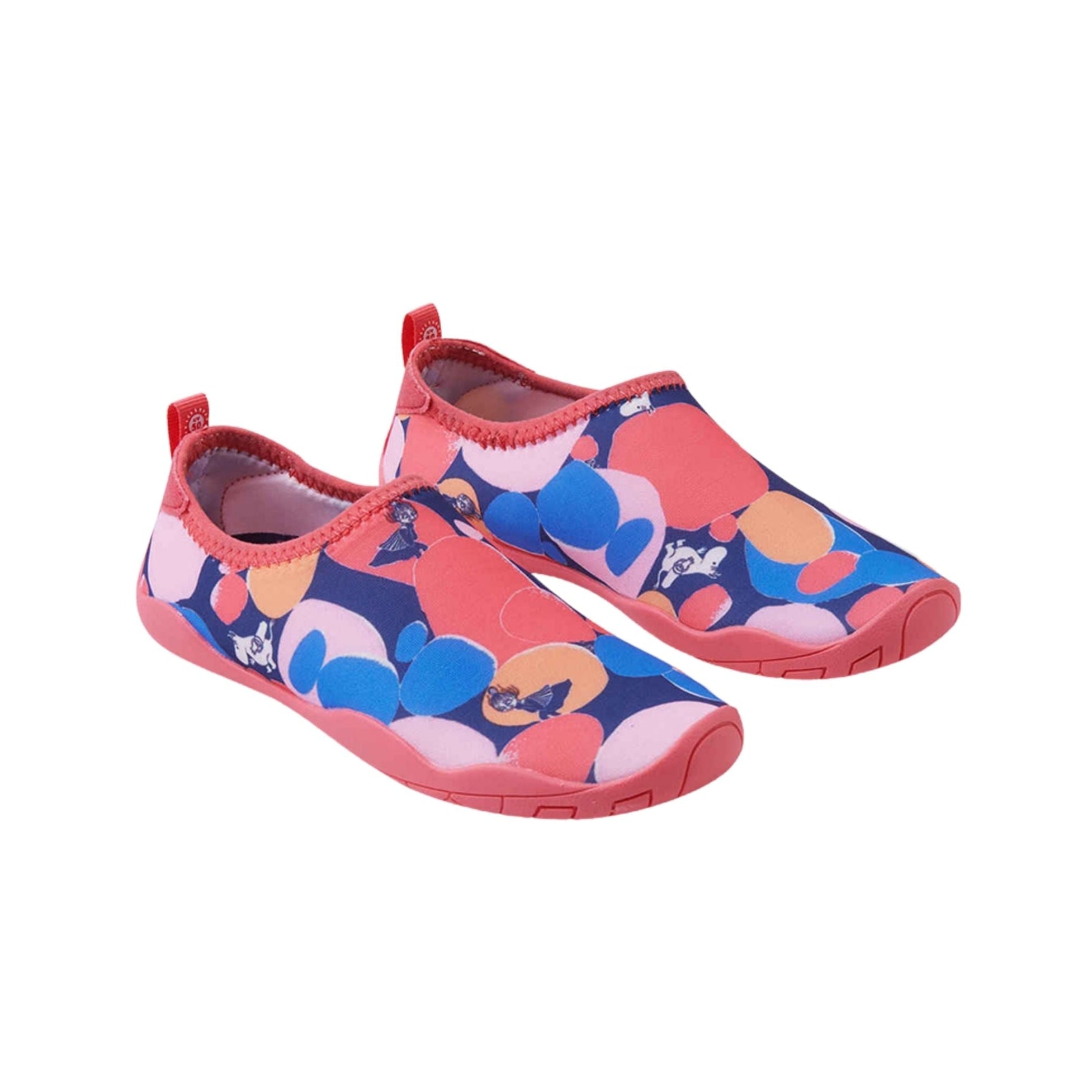 Kids Protective Moomin Print Lean Water Shoes - UPF 50 | #color_soft-coral