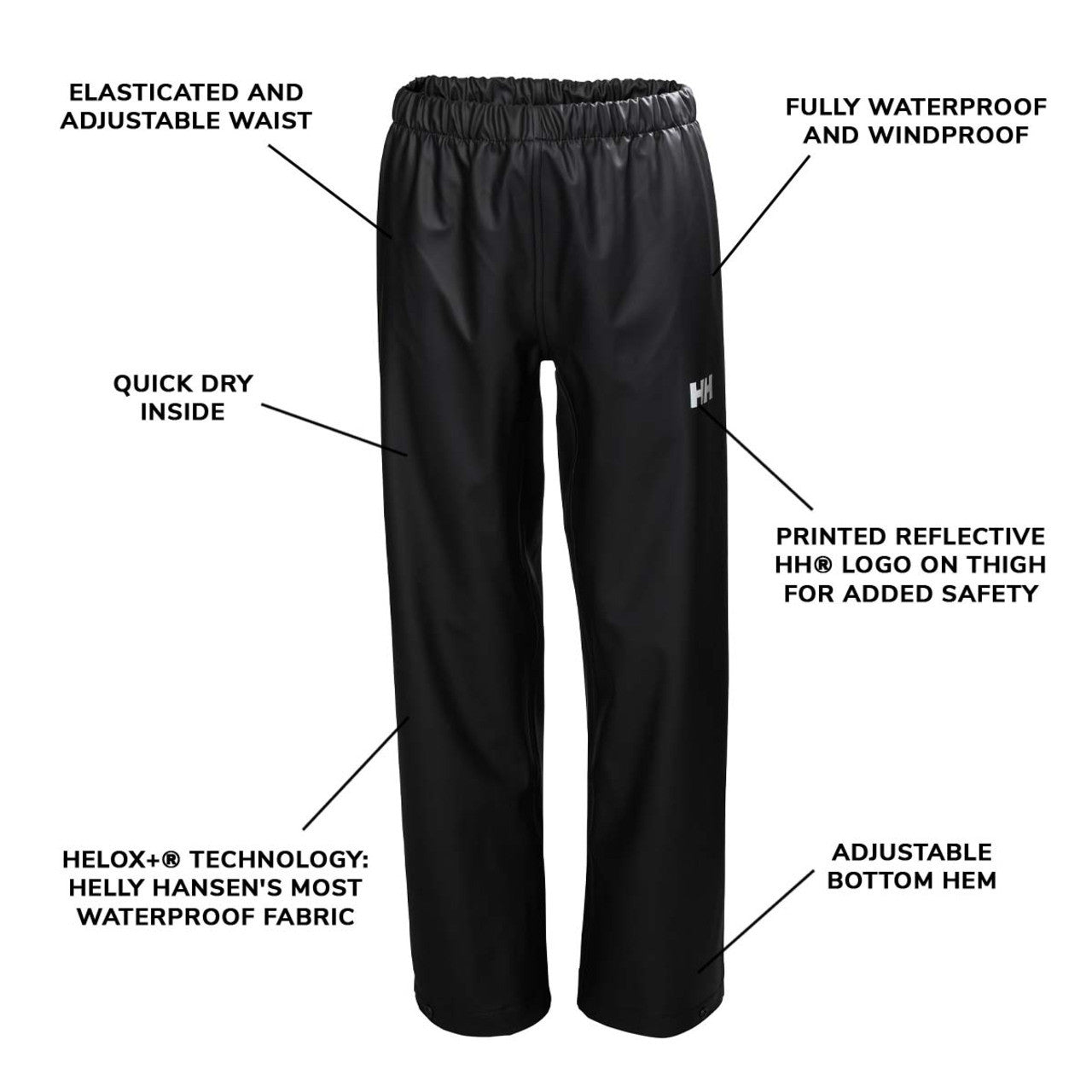 Youth Waterproof Moss Rain Pants – PU | Helly Hansen