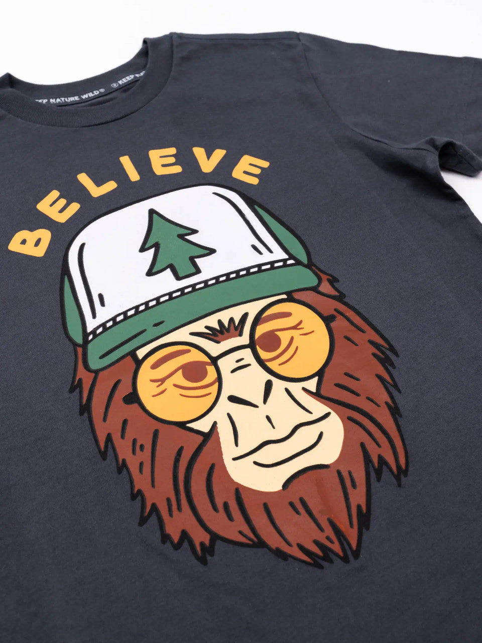 Youth Graphic T-Shirt - Clyde the Sasquatch Print | Keep Nature Wild