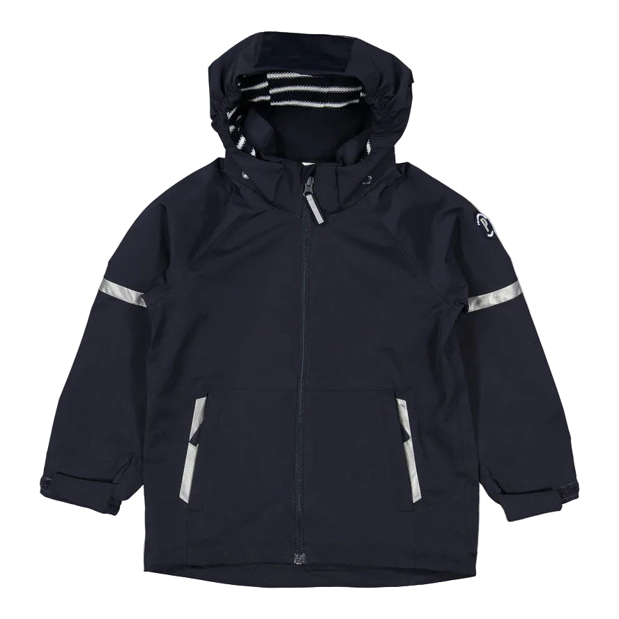 Kids Waterproof Eco Shell Jacket | Polarn O. Pyret #color_dark-sapphire