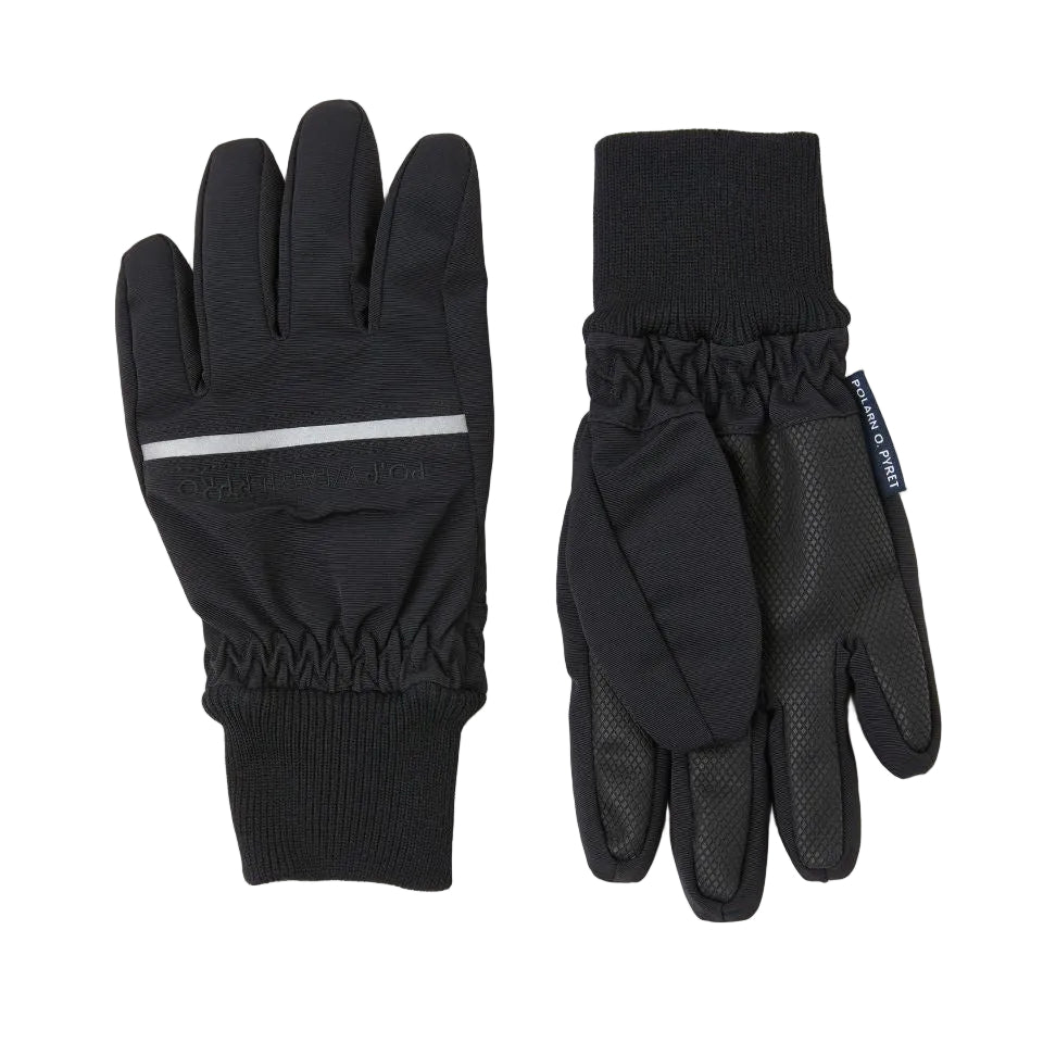 Kids Waterproof Shell Gloves | Polarn O. Pyret #color_black