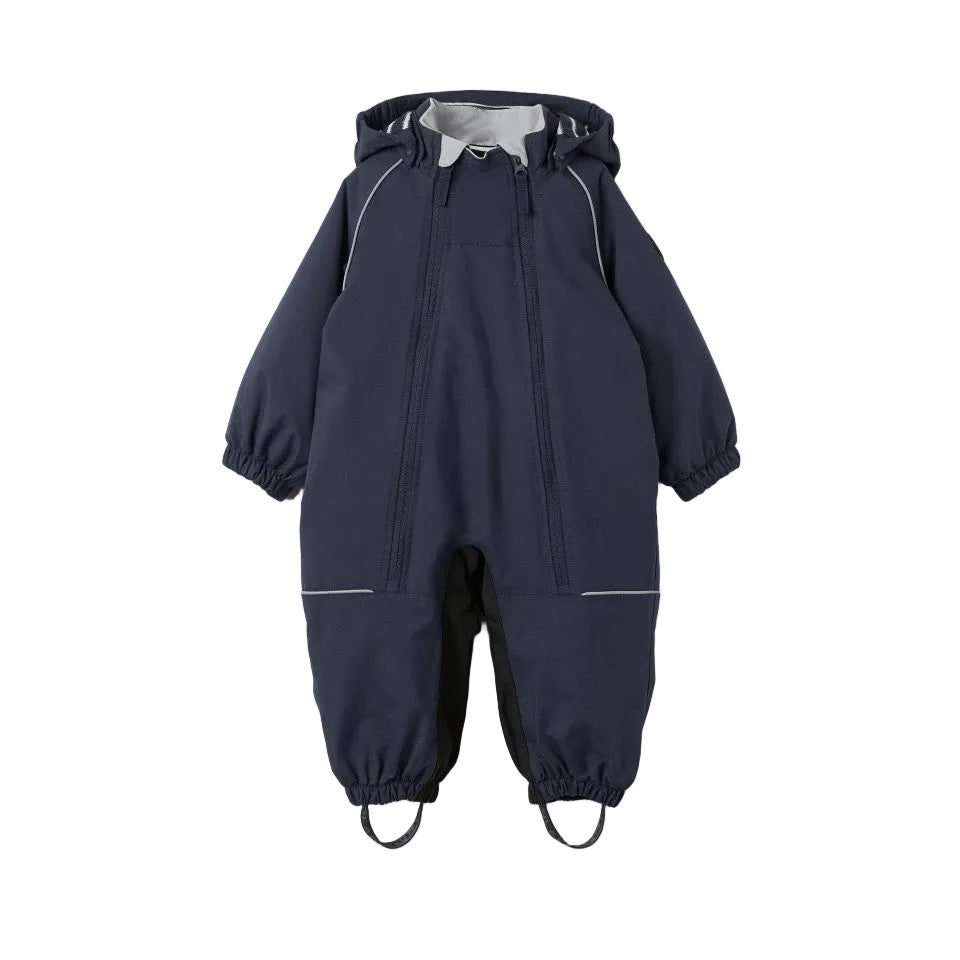 Baby Waterproof Rain Suit with Fleece Liner | Polarn O. Pyret #color_navy