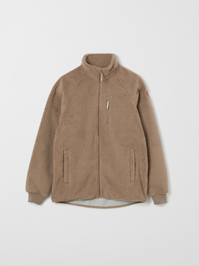 Adult Eco Soft Pile Wind Fleece Jacket | Polarn O. Pyret #color_funghi