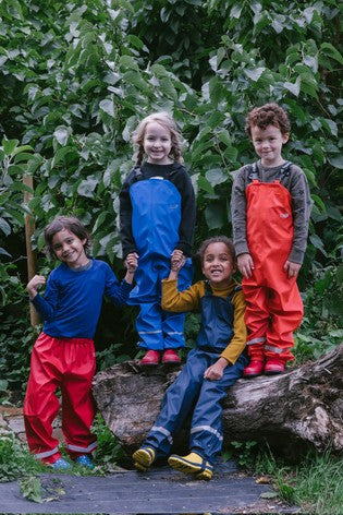 Originals Suspender Rain Pants-Navy