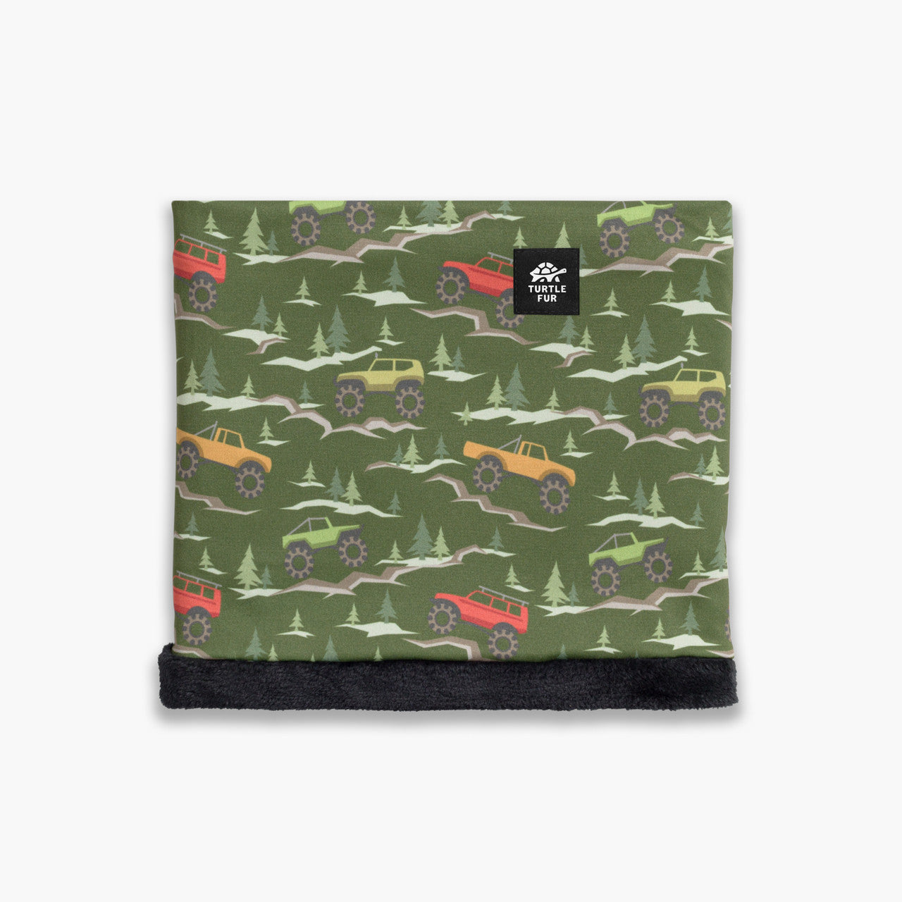 Kids Comfort Shell Neck Warmer with Fleece Lining | Turtle Fur #color_off-road