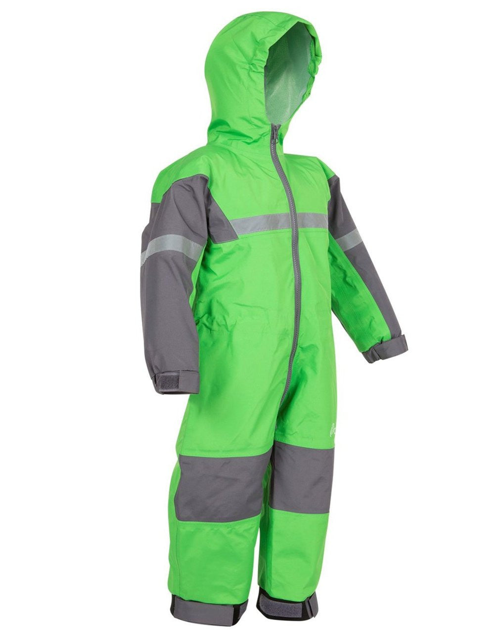 Kids One Piece All-in-One Rain Suit - Breathable, Zippered | Oaki #color_classic-green
