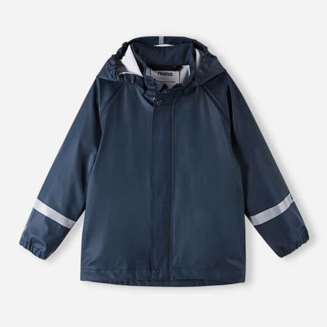 Kids Waterproof Lampi Rain Jacket - Unlined, PU | Reima #color_navy