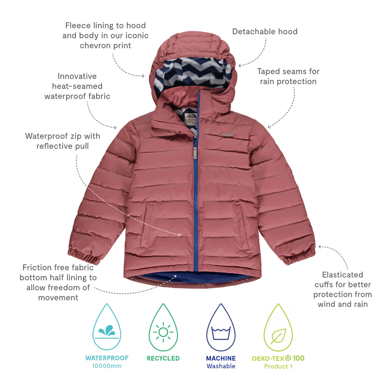 Waterproof Insulated Puffer Jacket-27275