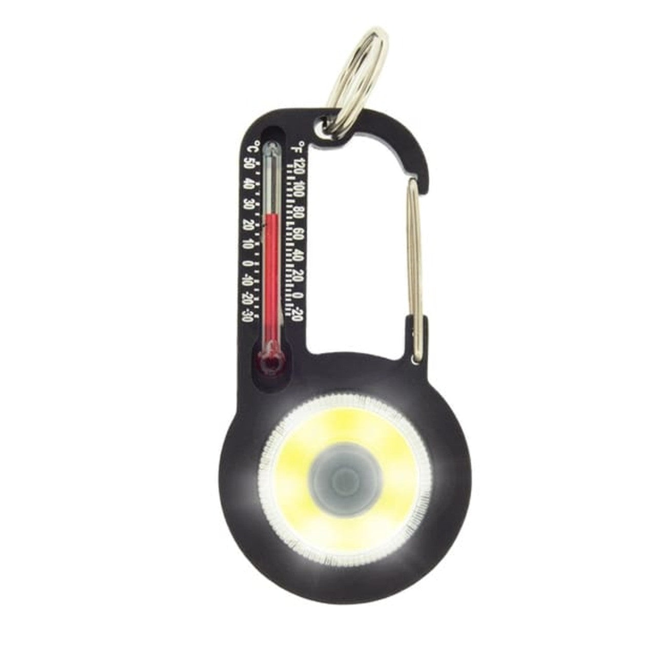 TempaBright Thermometer Carabiner with Bright LED Lights