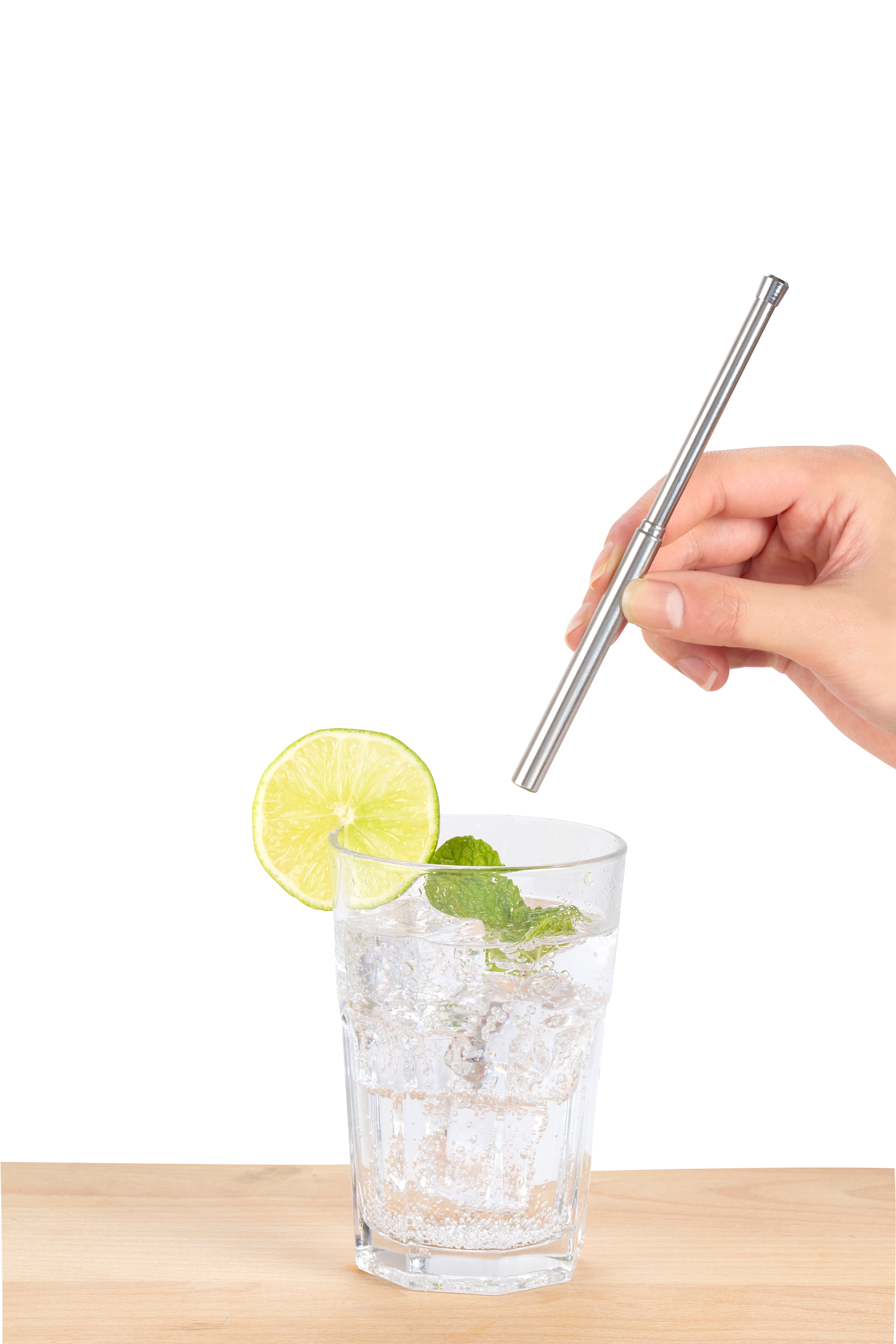 Travel Straw Set | Reusable Stainless Steel Straw & Travel Case