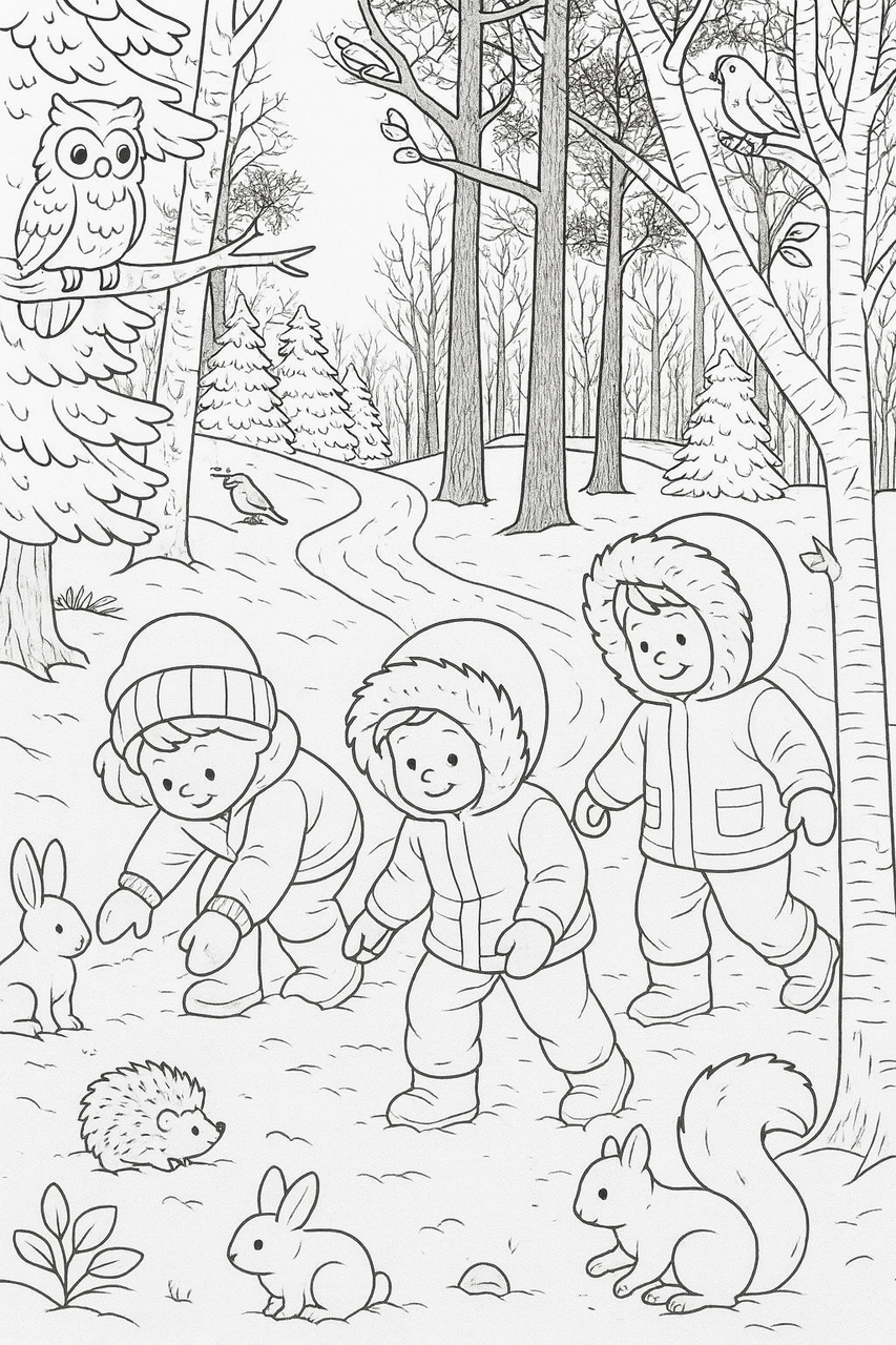 Little Explorers Nature Coloring Collection
