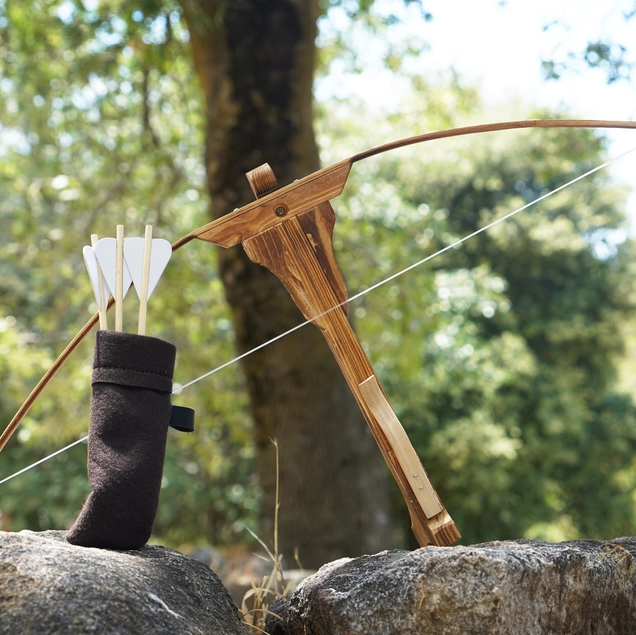 Childrens Wooden Toy Crossbow 18"