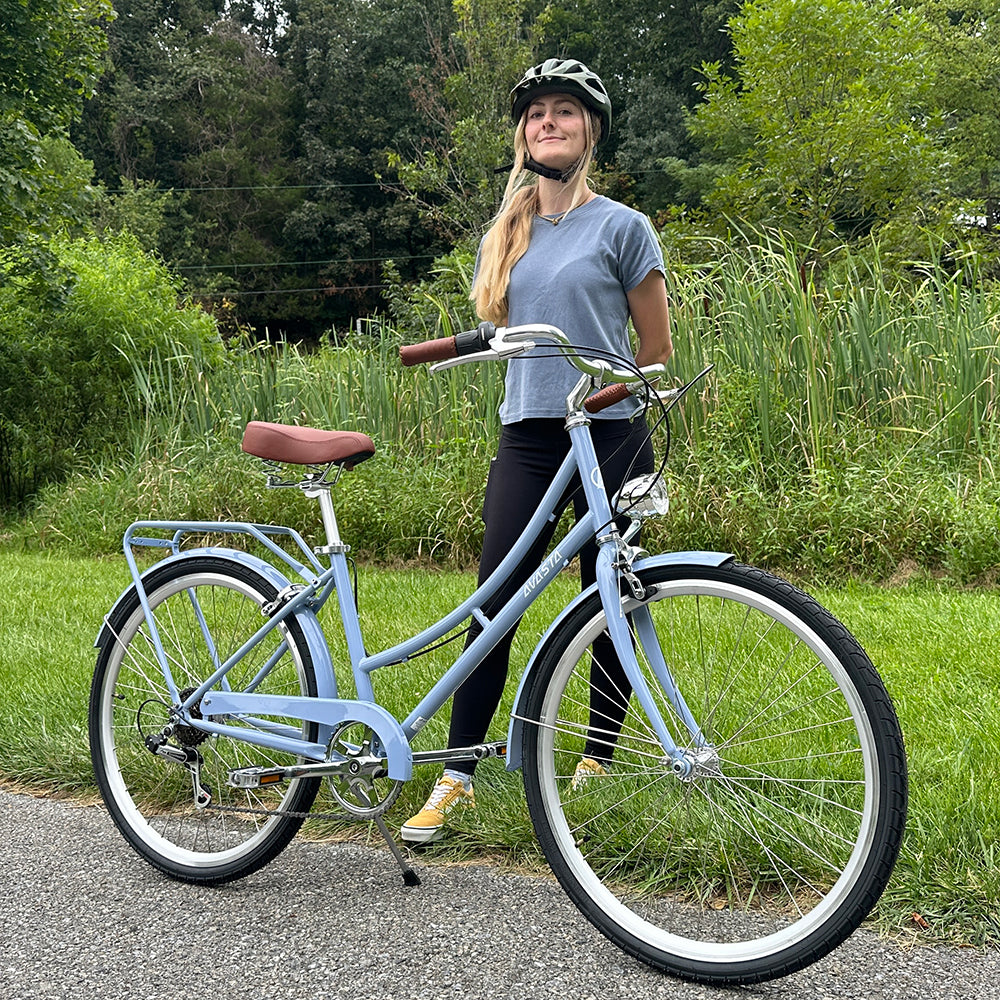 AVASTA 26" 6 Speed Hybrid Cruiser Black Tires Bike - Astrid
