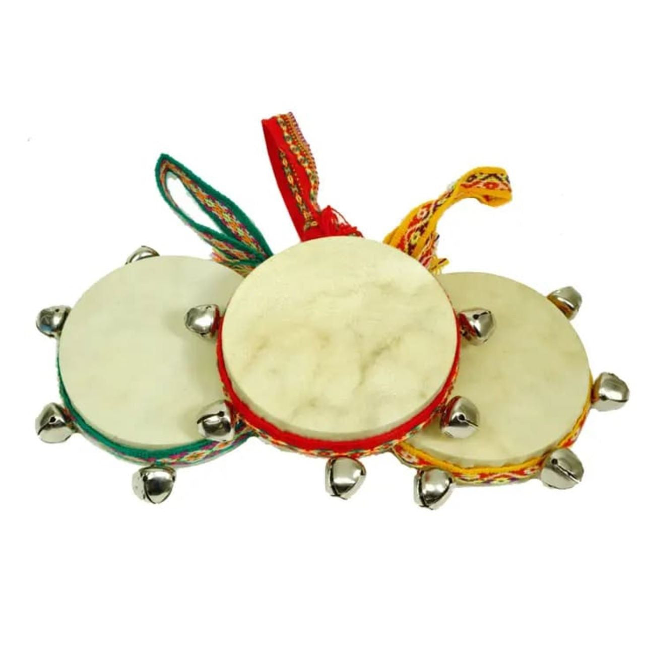 Damasas Drum with Bells and Fabric Loop