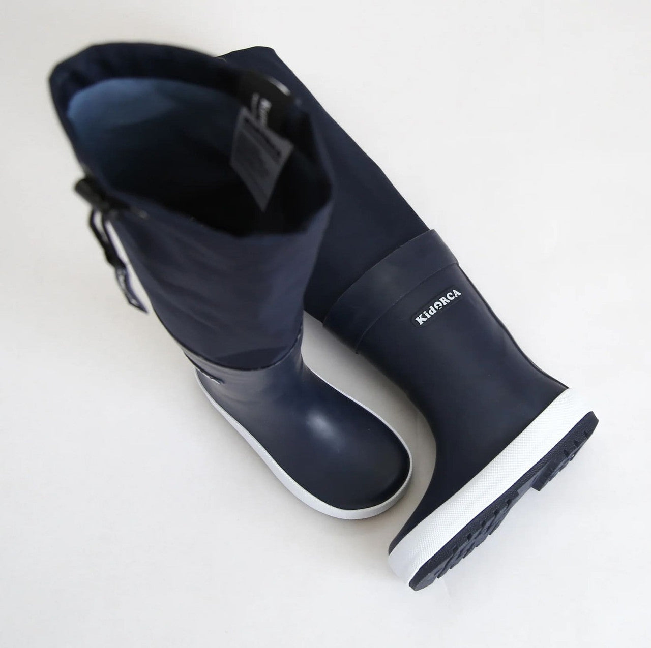 Kids Rain Boots with Above Knee Waders - Waterproof | KidORCA #color_navy