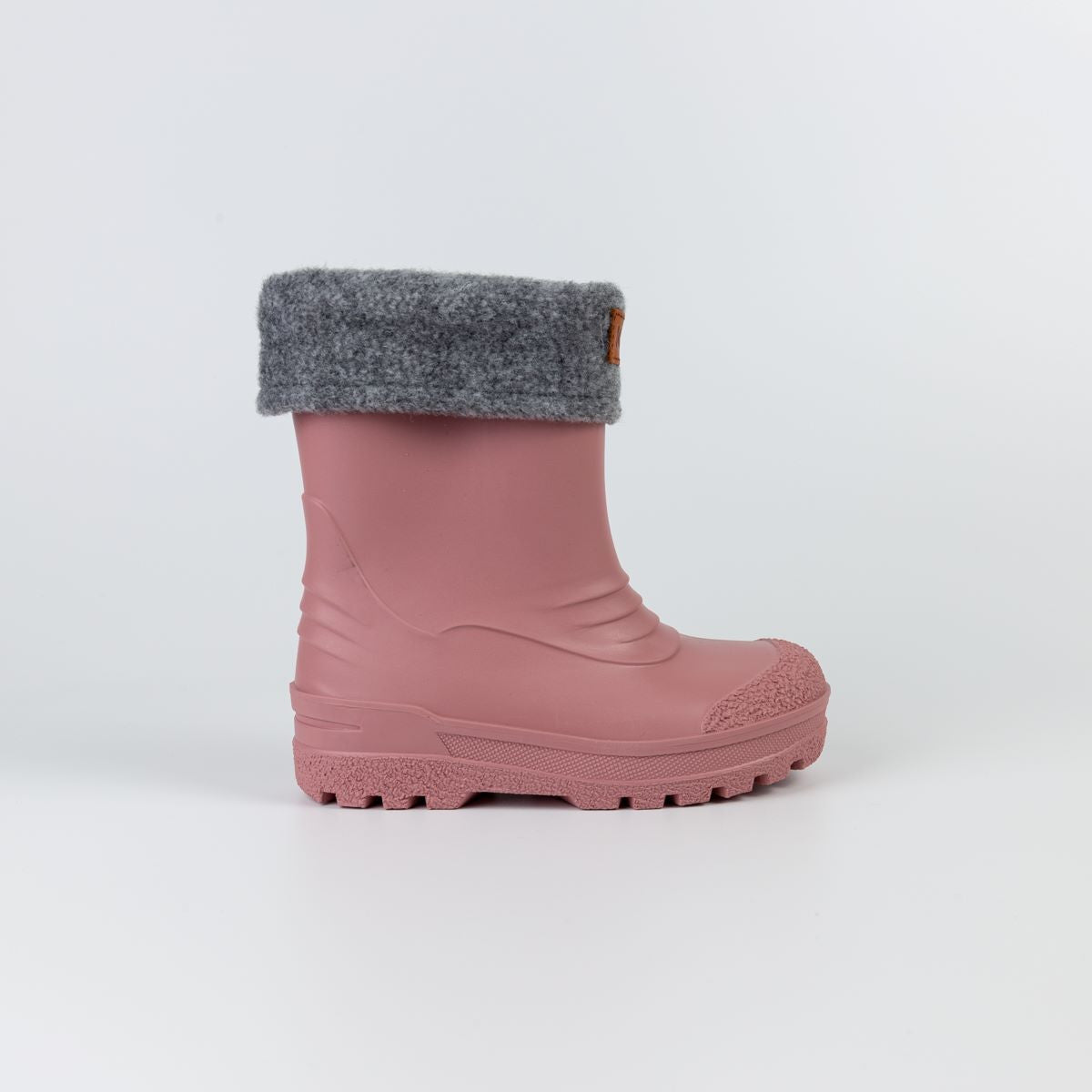 Kids Waterproof Winter and Rain Boots - Removable Wool Liner | Kavat #color_ash-rose