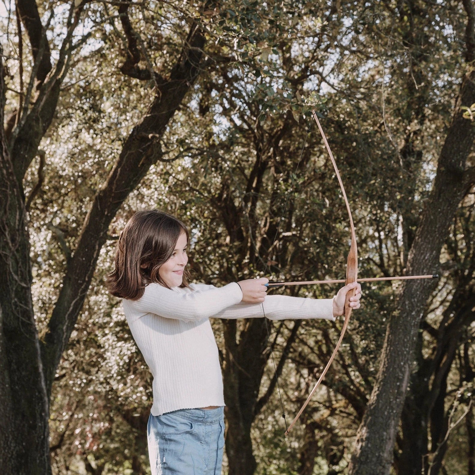 Wooden Bow and Arrows