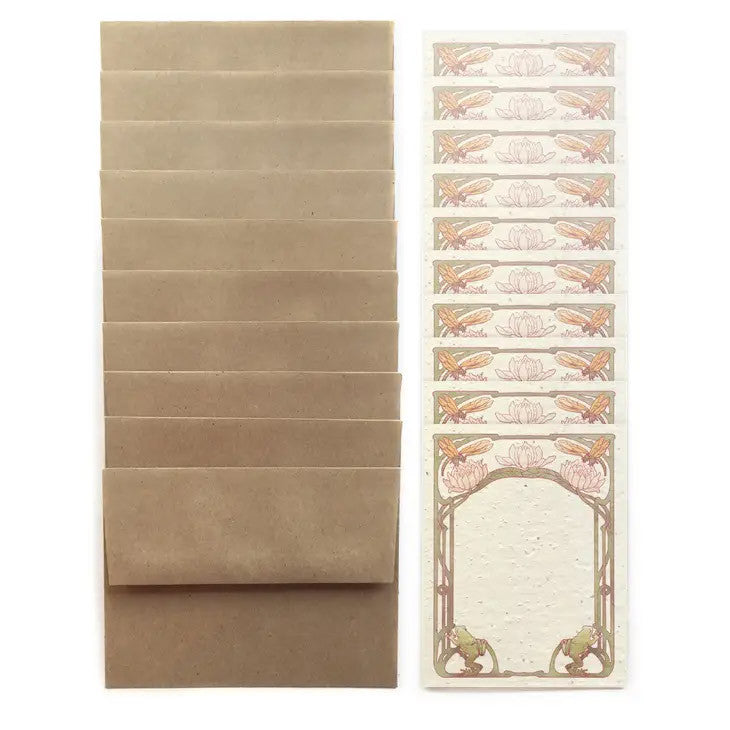 Plantable Wildflower Seed Paper Ponside Flat Notecard Set
