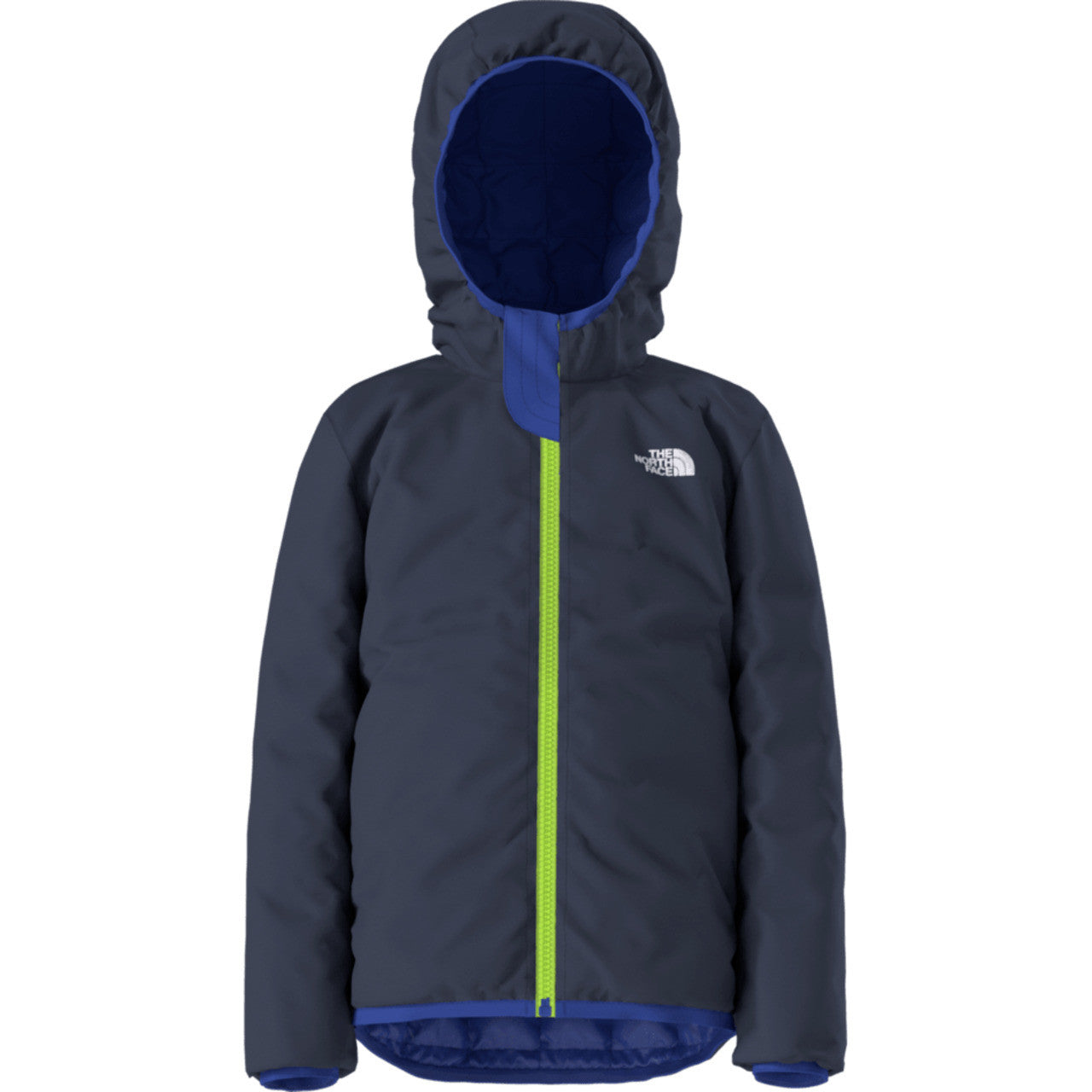 The North Face Kids' THERMOBALL Hooded Puffy Jacket - Reversible | The North Face #color_blue