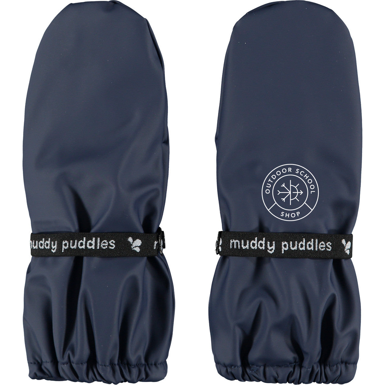 Adult ODSS Fleece Lined Recycled Rain Mittens - Warm Lining | ODSS #color_navy