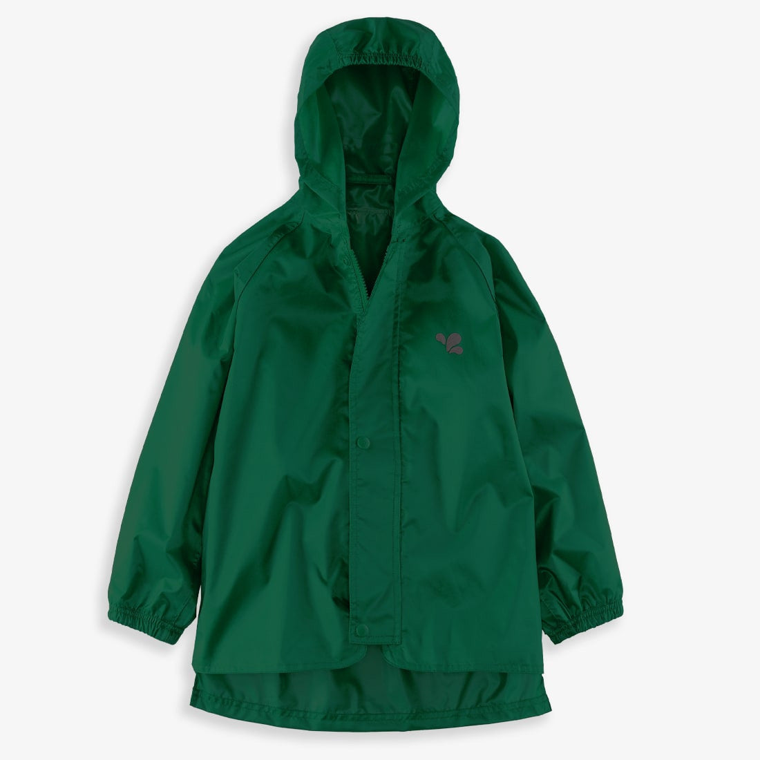 Kids Waterproof Originals Rain Jacket - Unlined, Zip and Storm Flap | Muddy Puddles #color_green