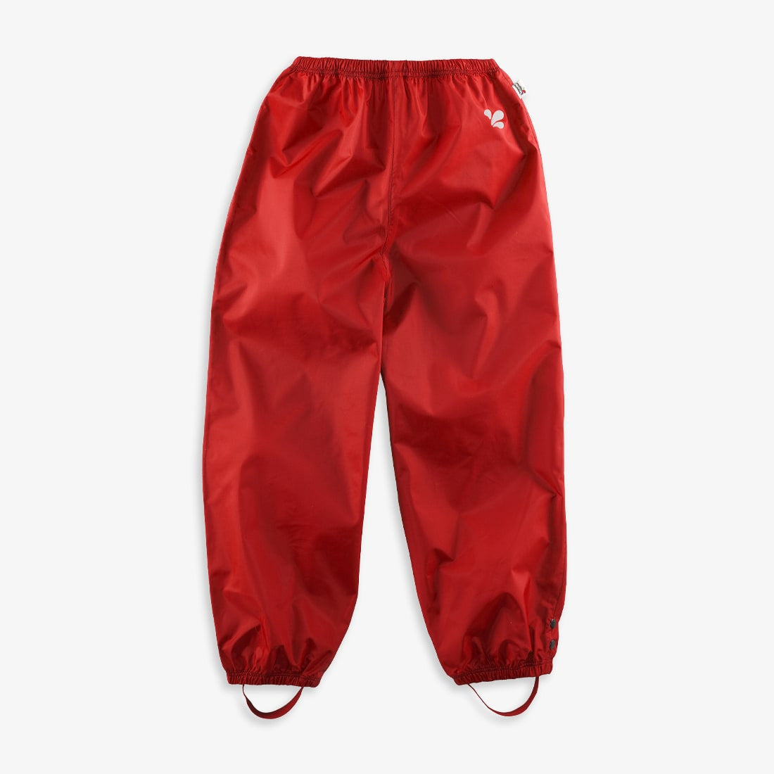 Kids Waterproof Originals Rain Pant- Unlined Pull On, Zip and Storm Flap | Muddy Puddles #color_red