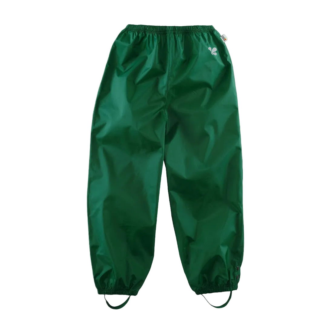 Kids Waterproof Originals Rain Pant- Unlined Pull On, Zip and Storm Flap | Muddy Puddles #color_green
