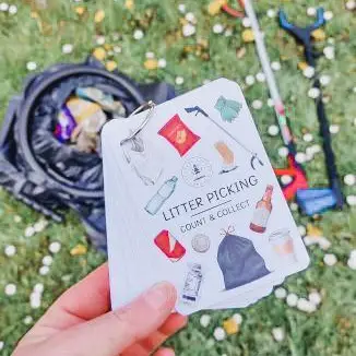 Explorer Litter Picking Card Game by Playful Little Readers