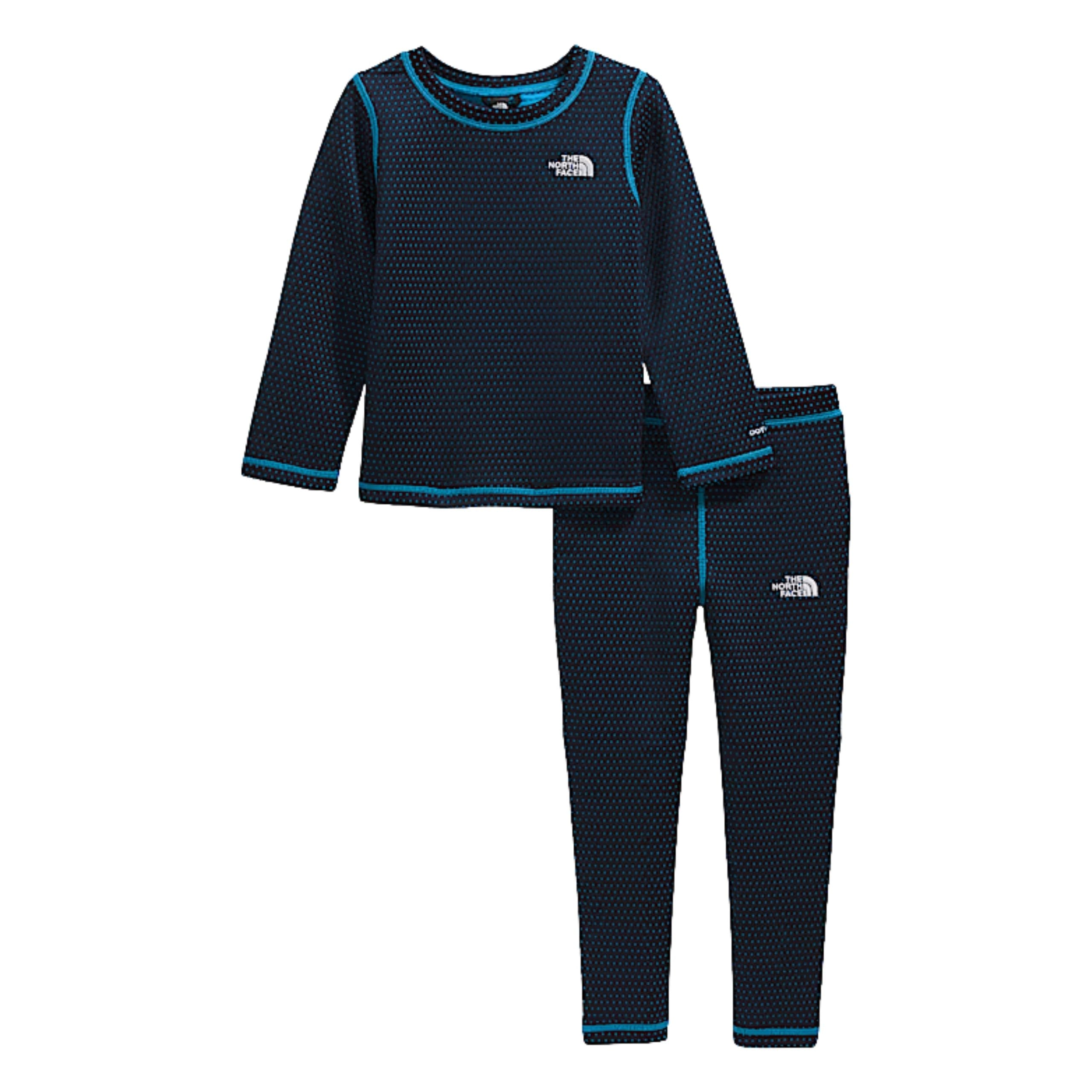 Kids Dot Knit Thermal Set | The North Face | #color_meridian-blue