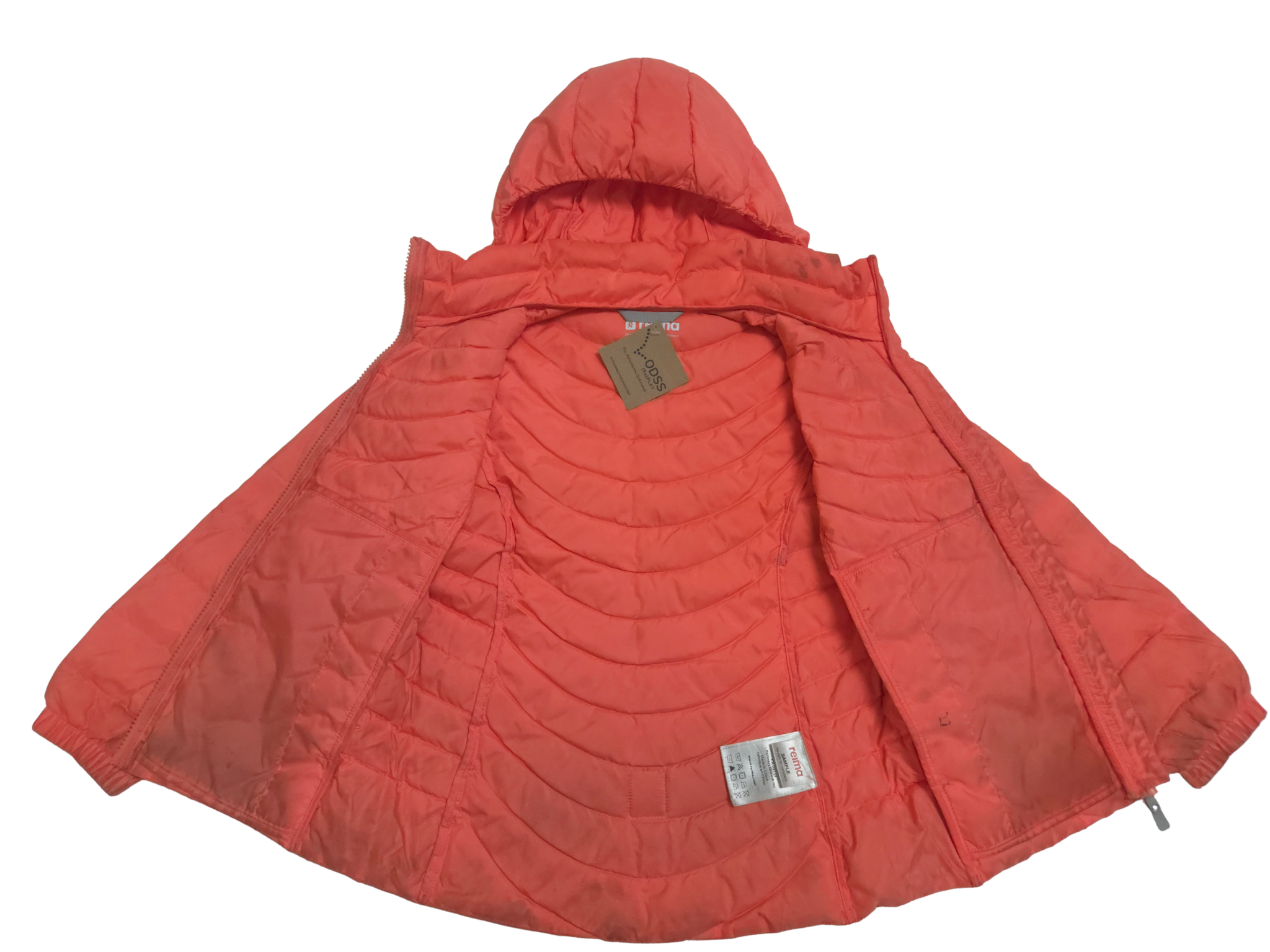 ODSS (Re)PLAY - Reima Puffer Jacket. Size 7-8Y orange open