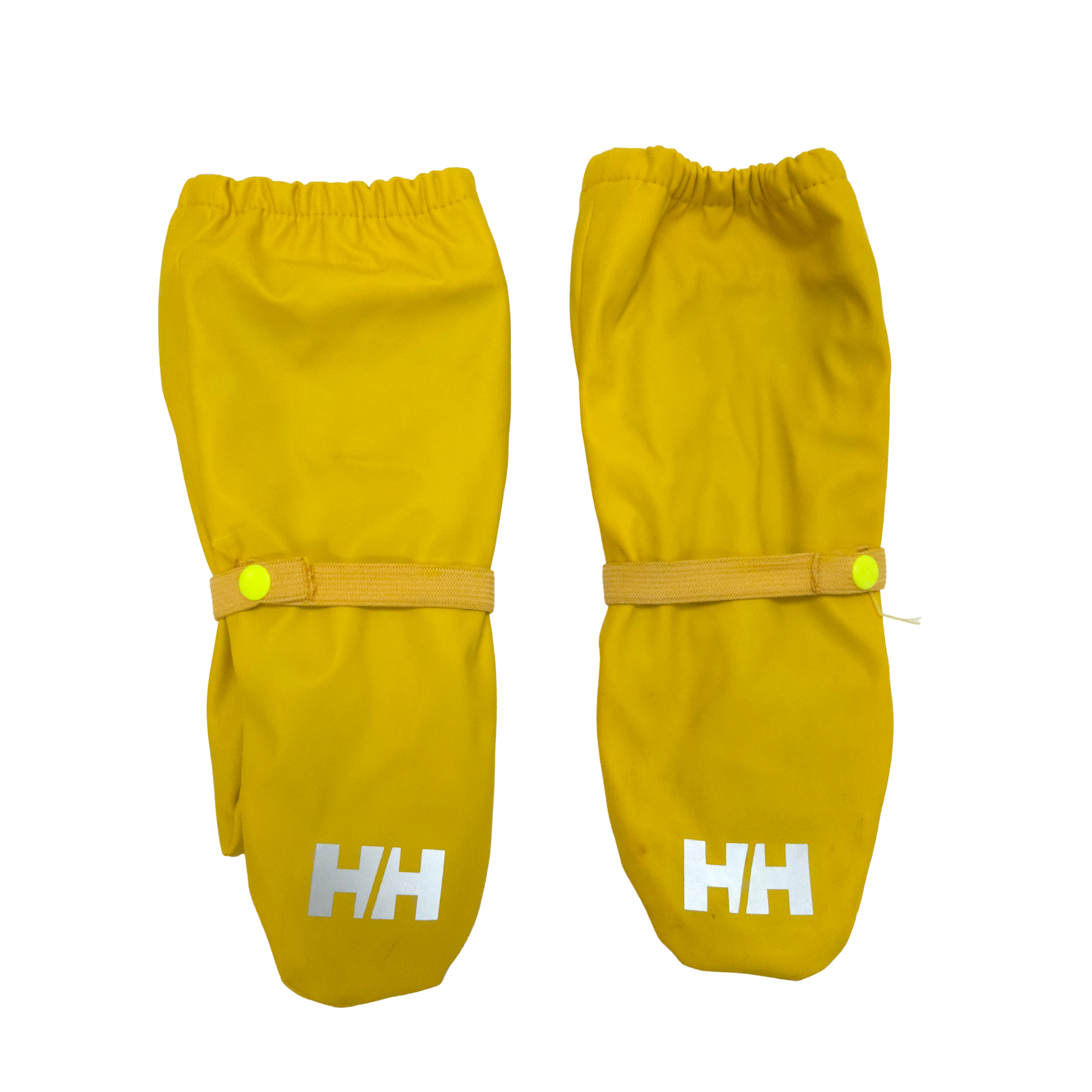 yellow rain mittens