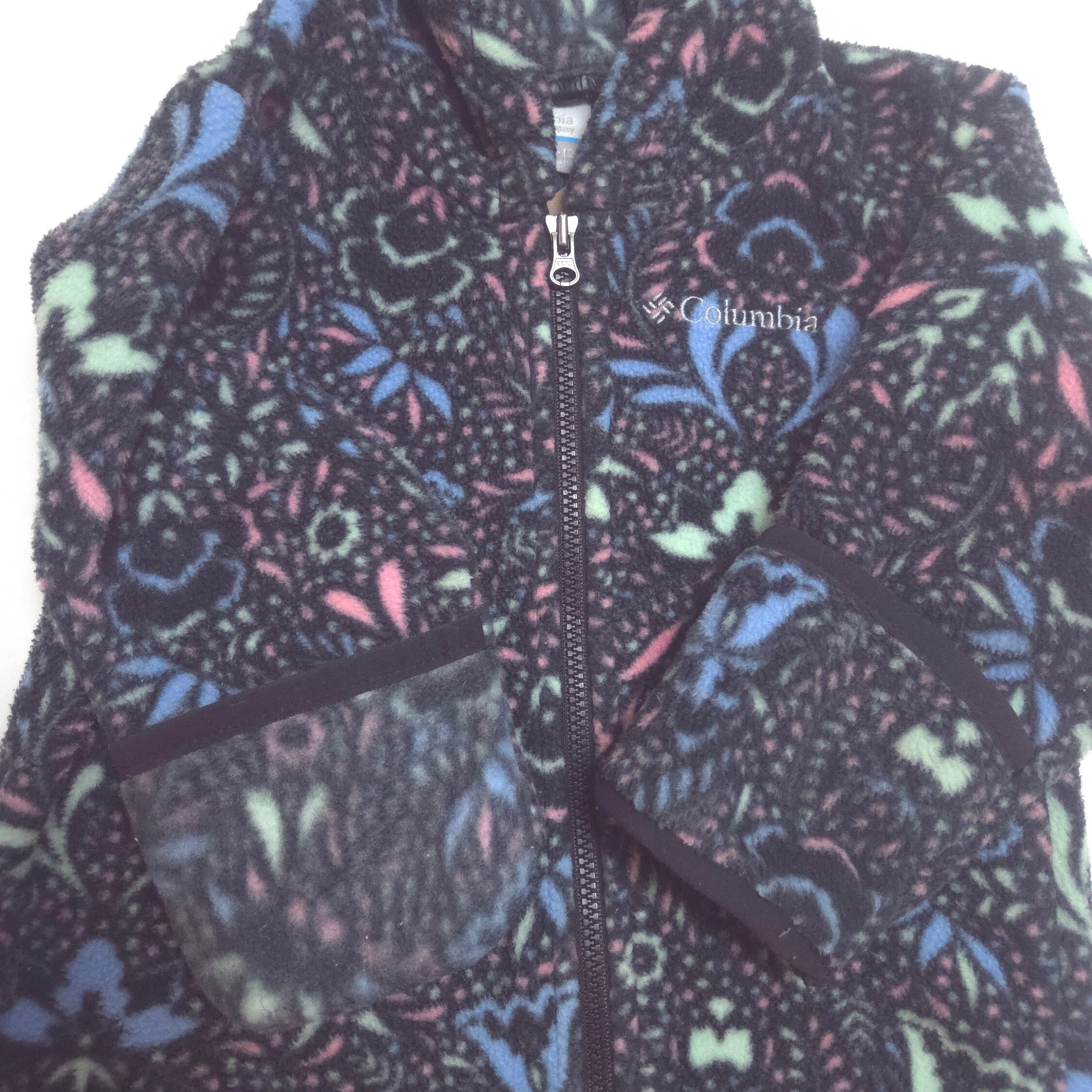 ODSS (Re)PLAY - Columbia Mid Layer Fleece Romper. Size 6-12M sleeves detail
