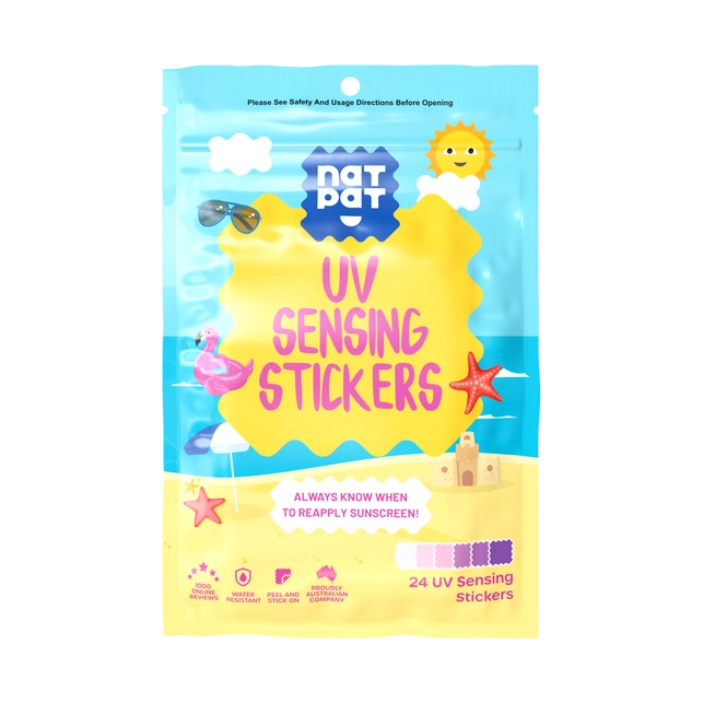 Kids Sun Stickers UV Detection Patches - Sunscreen Reminder Dots | NATPAT