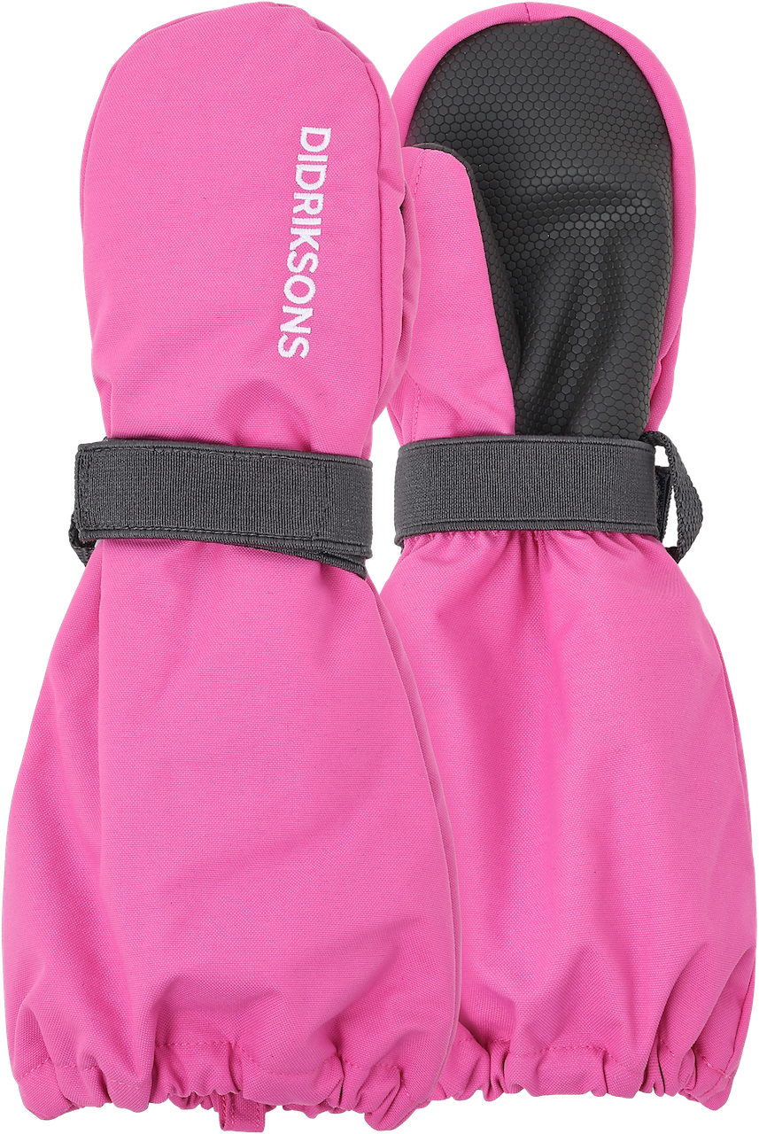 Kids Biggles Classic Cuff Winter Mittens – Insulated, Waterproof | Didriksons #color_sweet-pink