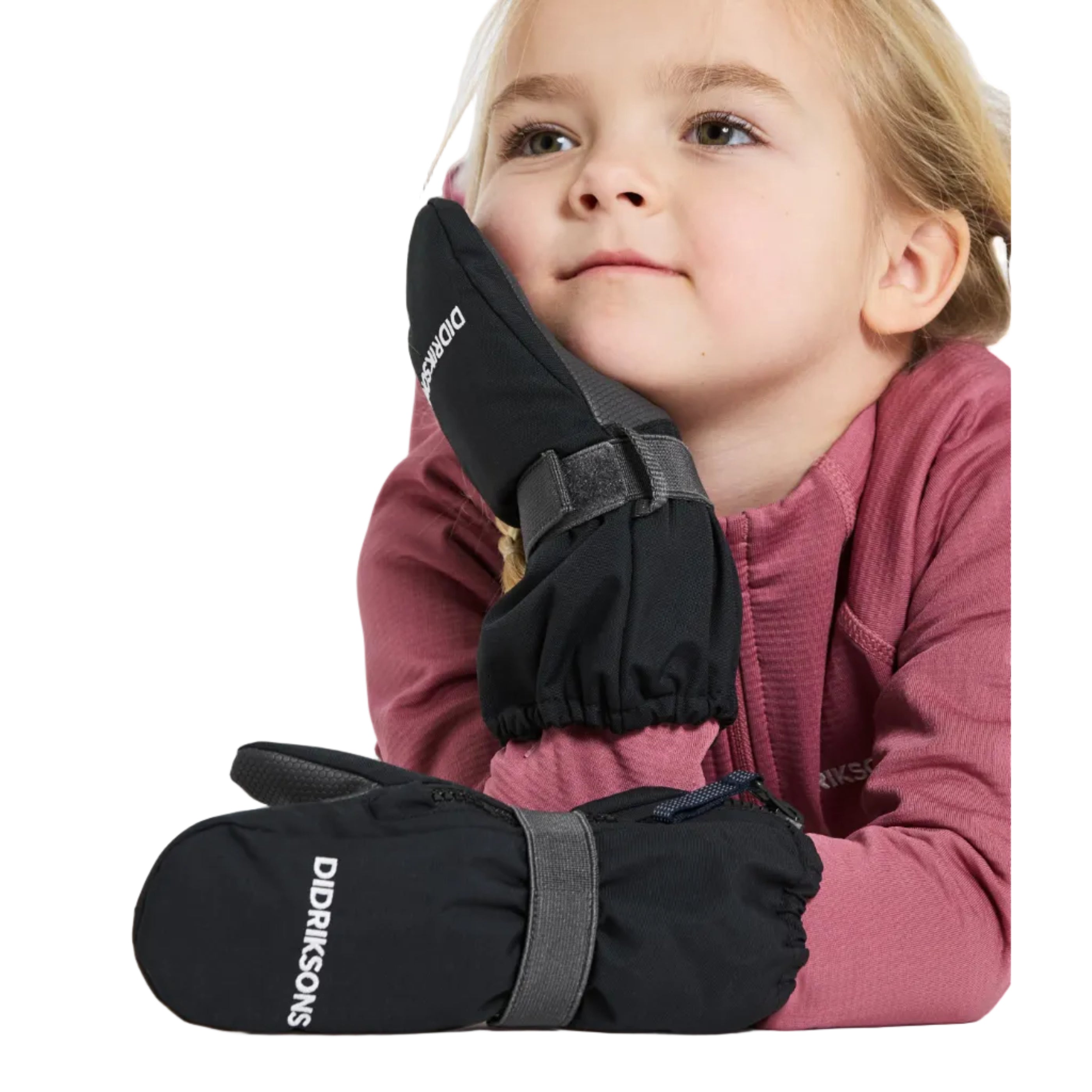 Kids Biggles Zip Winter Mittens – Insulated, Waterproof | Didriksons