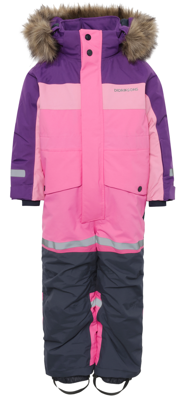 Kids Waterproof Bjarven Winter Snowsuit | Didriksons #color_sweet-pink