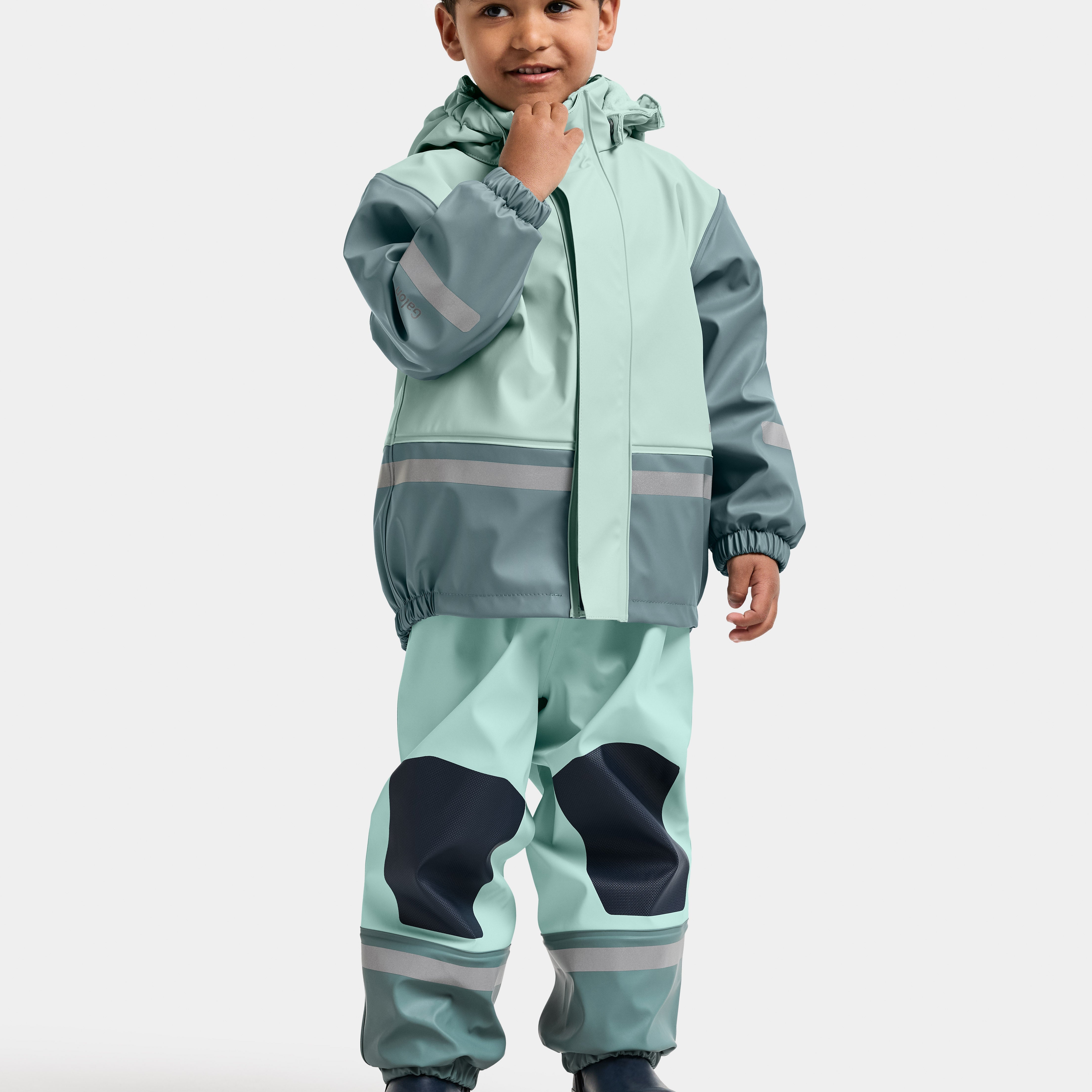 Kids Fleece Lined 2-piece Boardman Rain Set | Didriksons |
