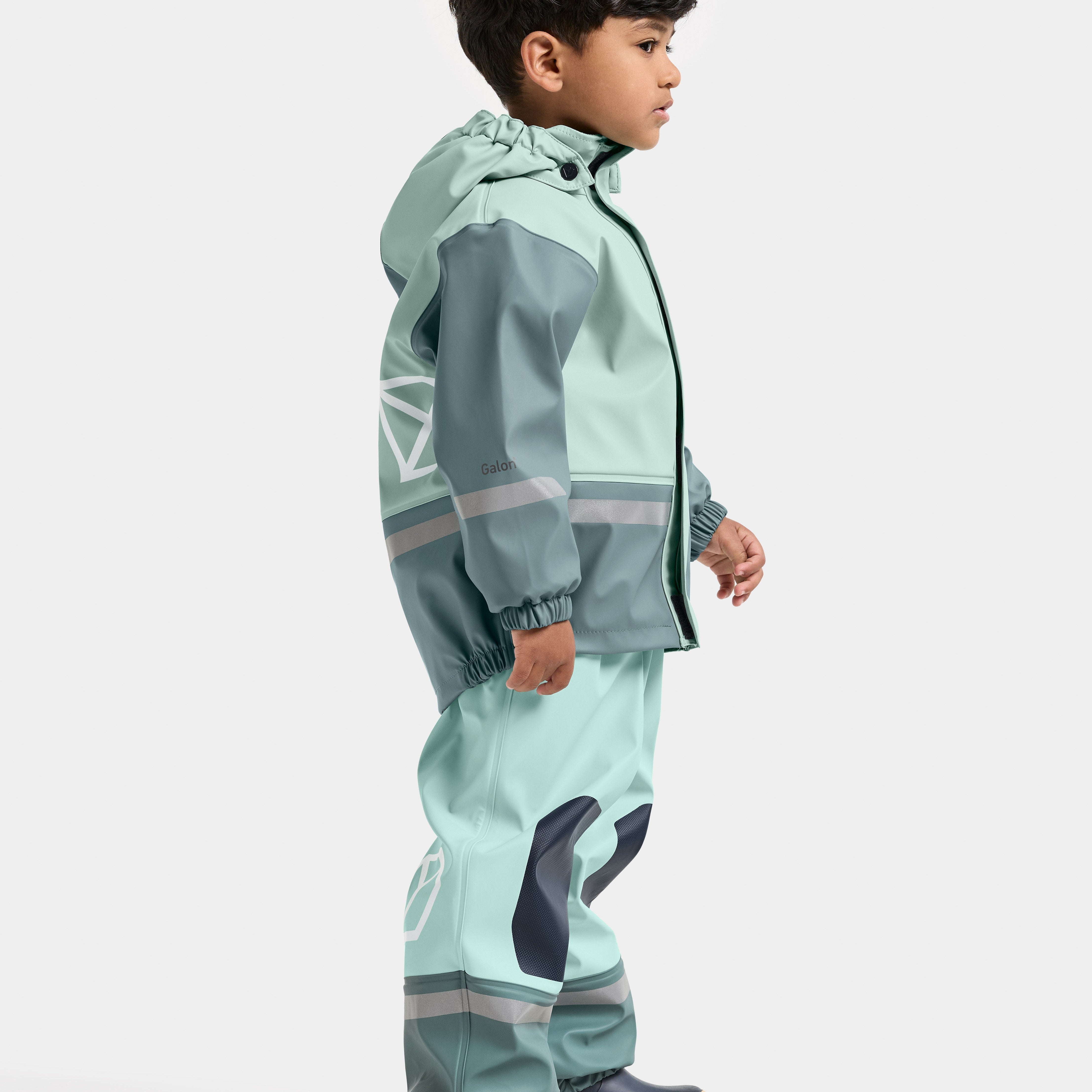 Kids Fleece Lined 2-piece Boardman Rain Set | Didriksons |