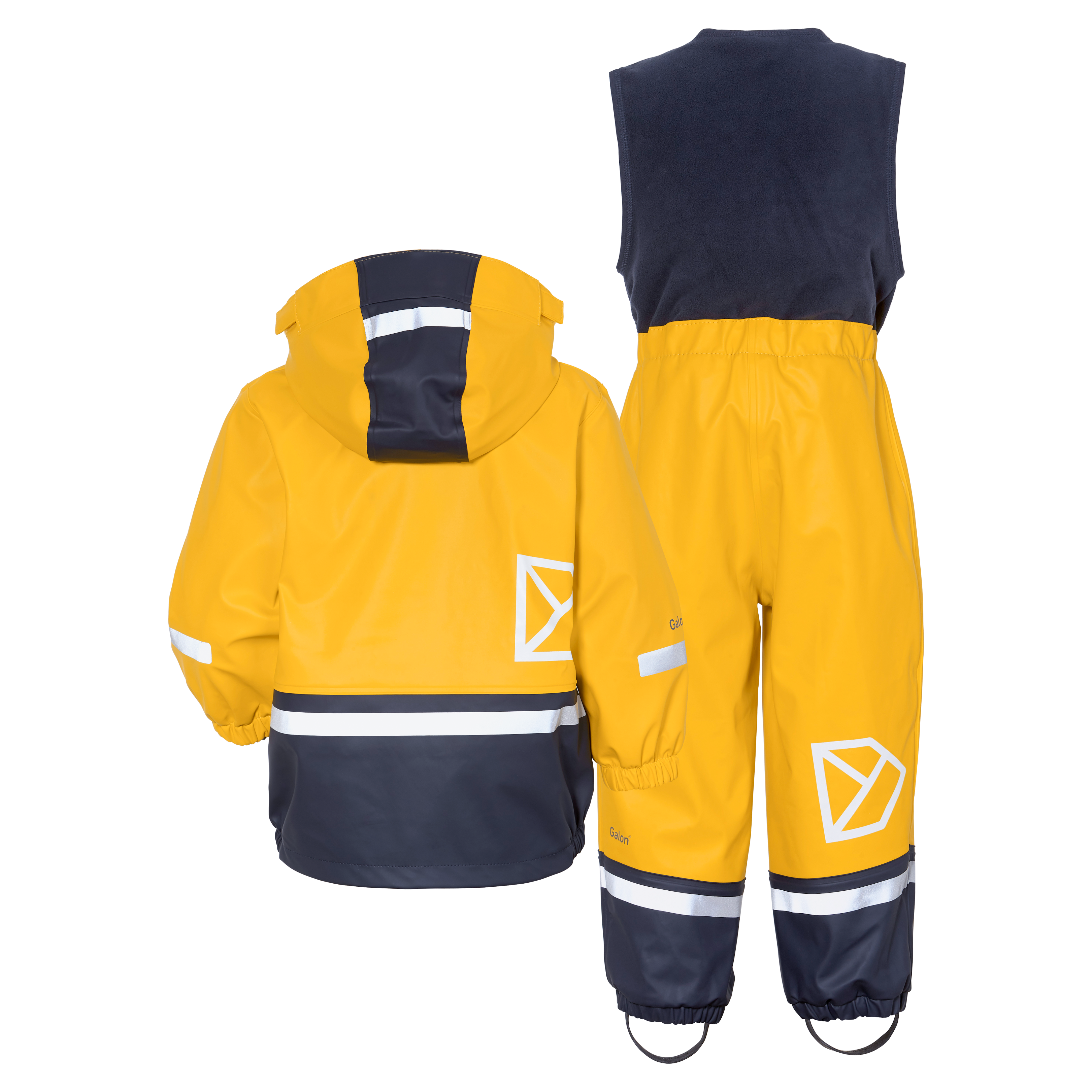 Kids Boardman Fleece Lined Rain Set – Waterproof, Fleece Lined, PU | Didriksons