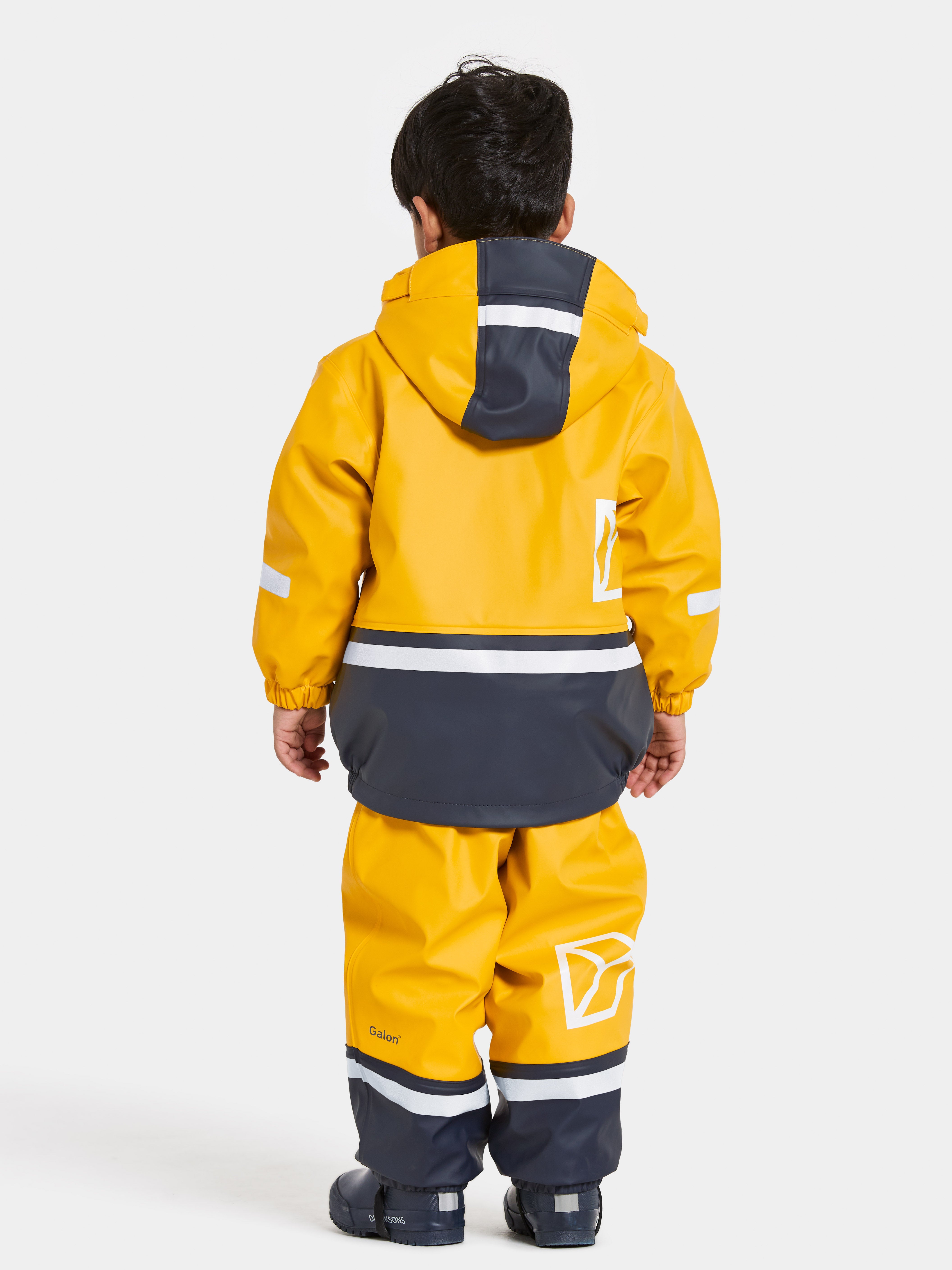 Kids Boardman Fleece Lined Rain Set – Waterproof, Fleece Lined, PU | Didriksons